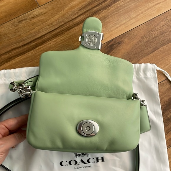 Coach Pillow Tabby 18 in Pale Pistachio - Picture 10 of 17